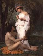 Adolphe William Bouguereau Idyii oil on canvas